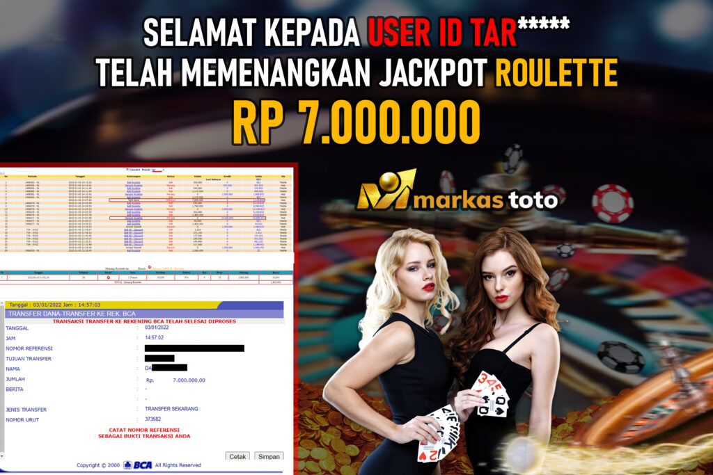 BUKTI PEMBAYARAN MEMBER JP LIVECASINO DI MARKASTOTO USER ID TAR