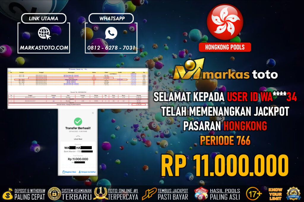 BUKTI PEMBAYARAN MEMBER JP TOGEL HONGKONG DI MARKASTOTO USER ID WA34