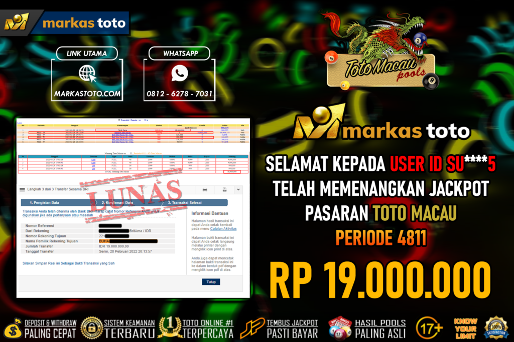 BUKTI PEMBAYARAN MEMBER JP TOGEL TOTOMACAU DI MARKASTOTO USER ID SU55 (2)